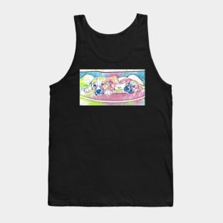 Puppies sleeping artistic pastel Tank Top